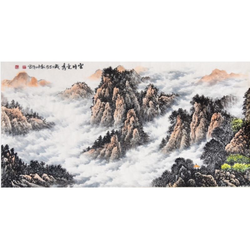 孙中伟《云峰竞秀》