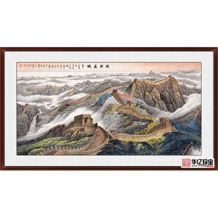 李林宏ZUI新创作大尺寸国画长城作品《万里长城》