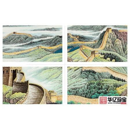 基业永固 李林宏国画万里长城图《中华之魂》