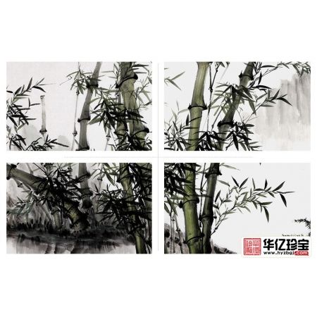 竹子风景画 石荣禄新品力作山水画《漓江竹韵》