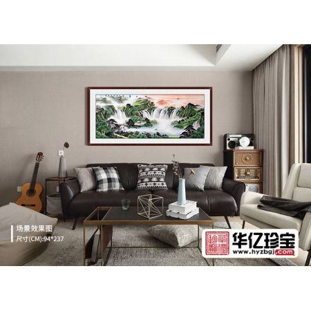 八方聚财聚宝盆 宋唐创作风水画新品《旭日东升》