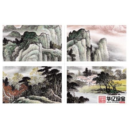 沙发背景墙挂画 张利老师新品山水画《源远流长》