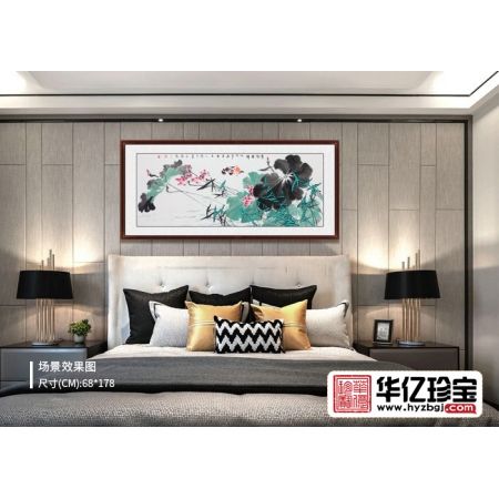 当代实力派画家杨成功写意花鸟画《情思缠绵》