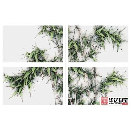 赵俊贞国画竹子图《竹林清音》