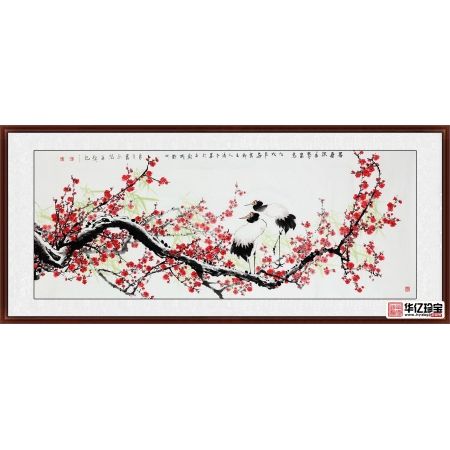 杨成功老师新品写意梅花图《寻春探春赏春意》