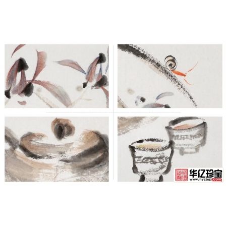 徐坤连不规则写意花鸟画兰花图《一壶清风》
