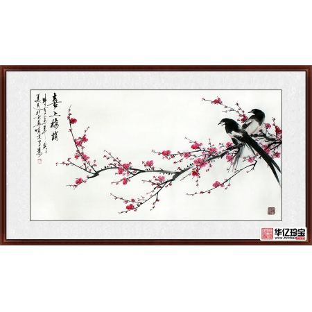 精品推荐 实力派画家郑晓京写意画《喜上眉梢》
