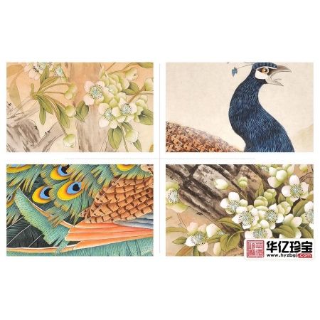 羽墨四尺孔雀图新作《儿女心情东遣知》