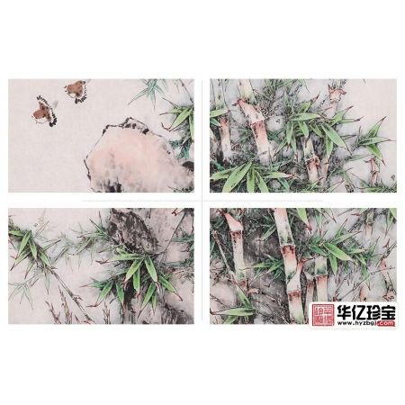步步高升 赵俊贞新品工笔竹子画《清韵》