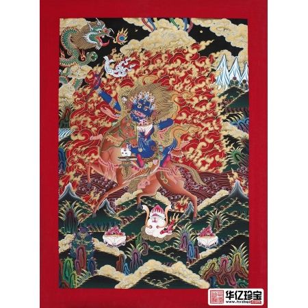 shouc精品  尼泊尔名家纯手绘唐卡《吉祥天母》