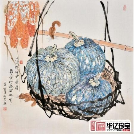 餐厅装饰画 羽墨动物画 小松鼠《只因野性干藜藿，ZUI爱山蔬带水云》