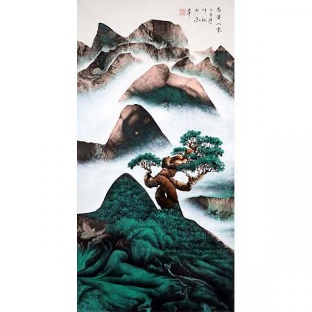 余作赋漏痕水墨定制