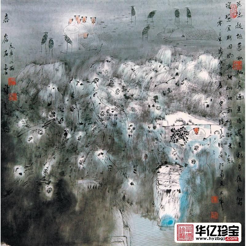 卢禹舜《唐人诗意》