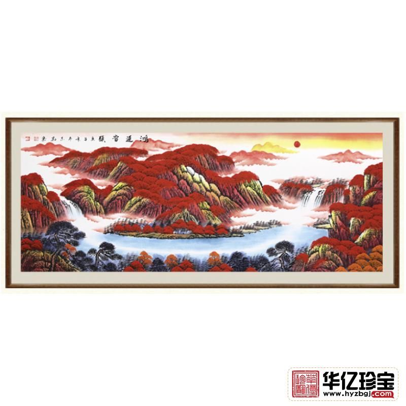国家一JI美术师胡志刚12平尺国画《鸿运当头》