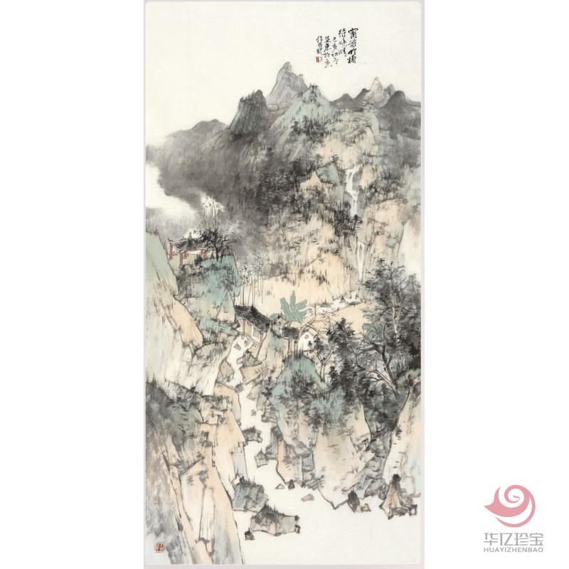 国画家张延东《窗前竹树待晚晴》手绘作品