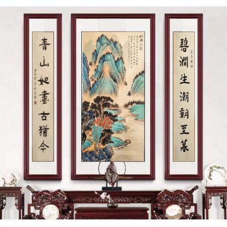 临溪人家，山水中堂，本店爆款，爱新觉罗启顺原创佳作