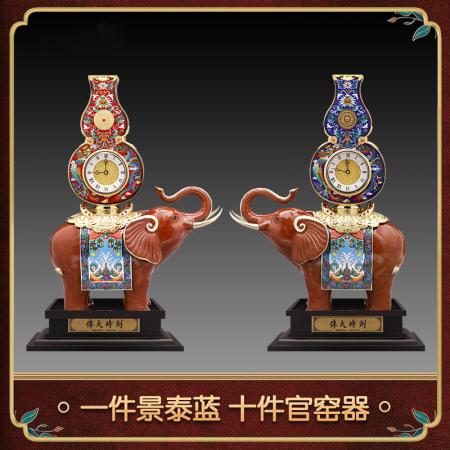 《伟大时刻》铜雕景泰蓝*金钻计时仪   朱炳仁、钟连盛、衣福成等大师联袂创作