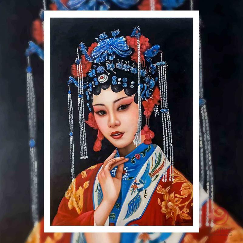 张向工油画戏剧人物作品  90*60cm  4.86平尺