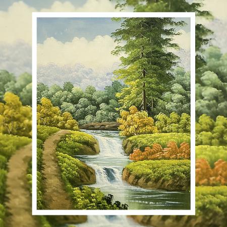 张向工大海风景作品  40*30cm  1平尺