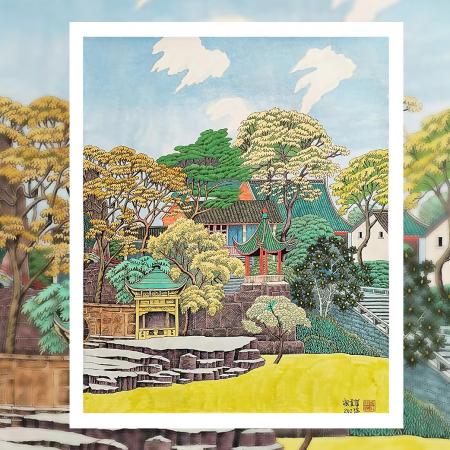 家传工笔重彩传承人祝重华5平尺作品