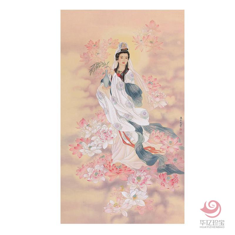 赵永夫8平尺人物作品《观音送福》