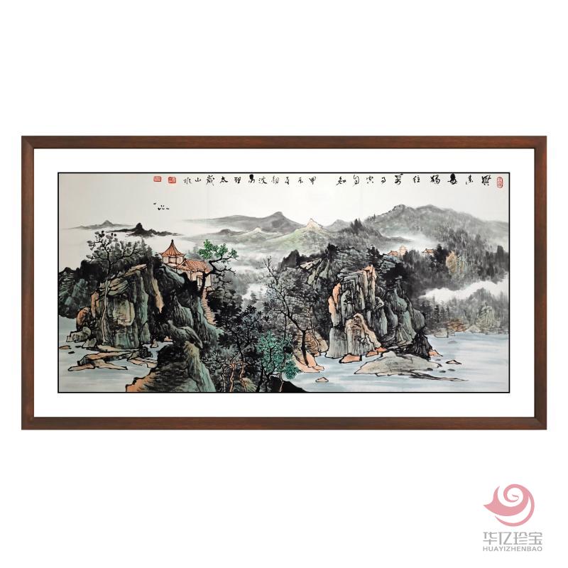 张剑波8平尺山水作品《兴来每独往 万事空自知》