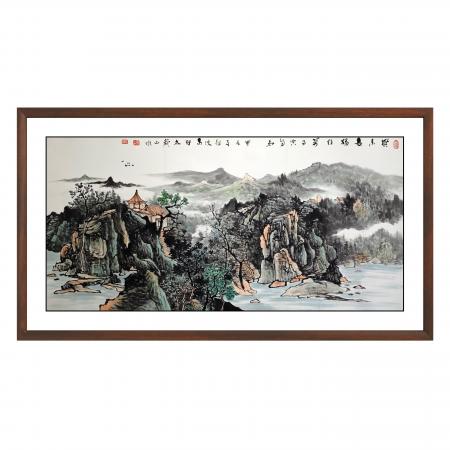 张剑波8平尺山水作品《兴来每独往 万事空自知》