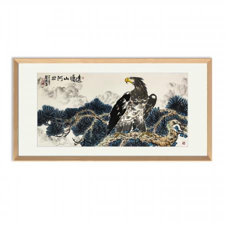 张扬8平尺花鸟作品《远瞩壮山河》