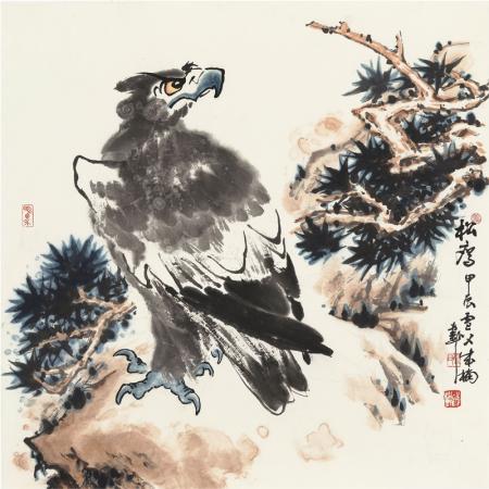姜成楠4平尺作品《松鹰》