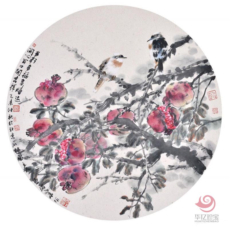 曹瑞华作品多子多福多时运