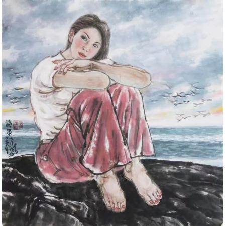 易洪斌书画作品《海思》