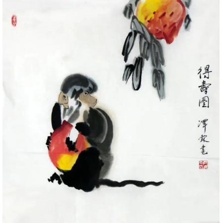 李泽霖作品《德寿图》