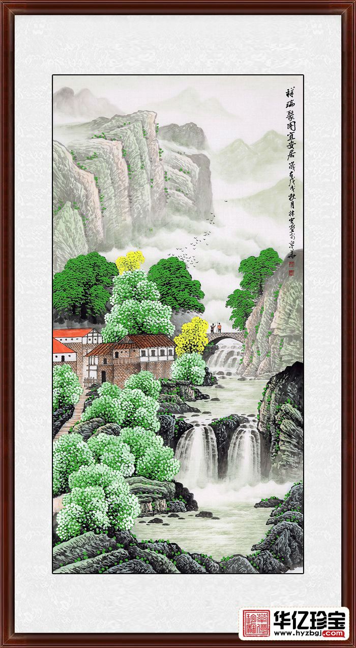 李林宏ZUI新力作四尺竖幅作品《祥瑞聚图宜安居》