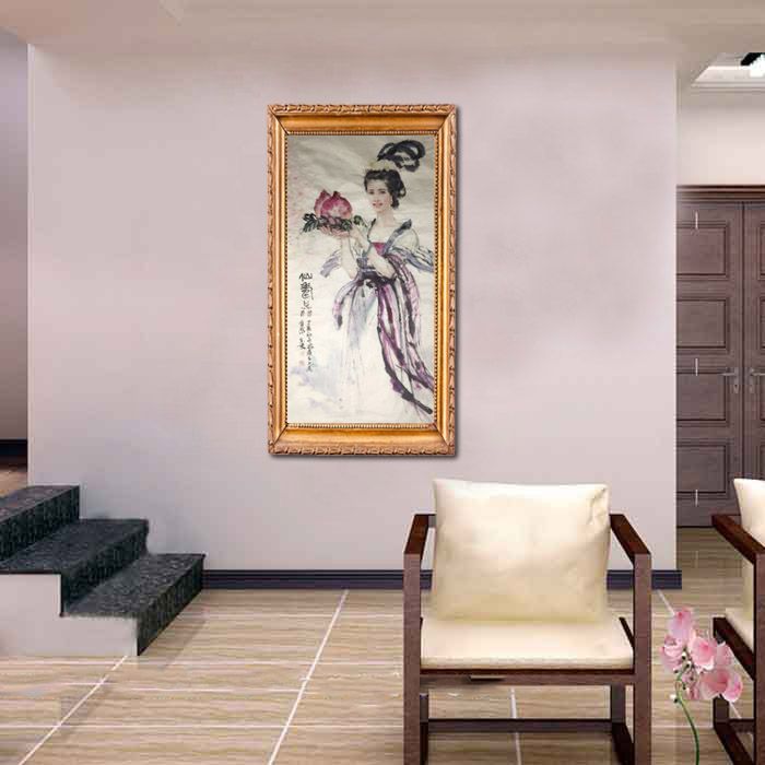 赵金文《仙寿图》四尺整张