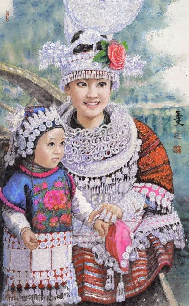 赵金文《清水江的传说 》105×69cm