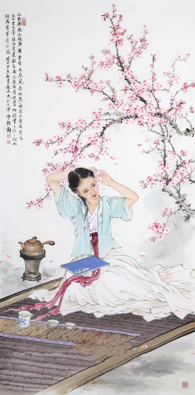 赵永夫作品《书染花香》68cm×138cm