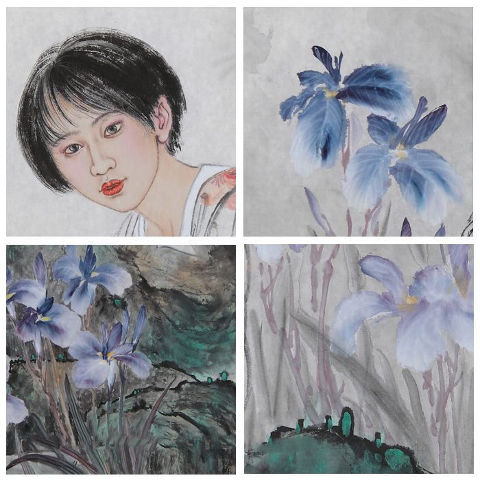 赵永夫《燕尾兰》60x96cm