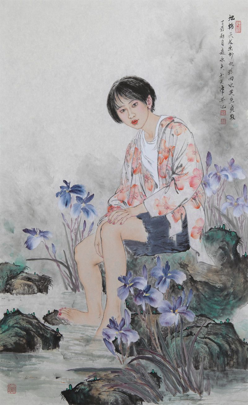 赵永夫《燕尾兰》60x96cm