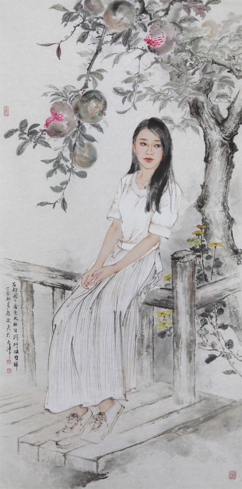 赵永夫《秋实》136x68cm