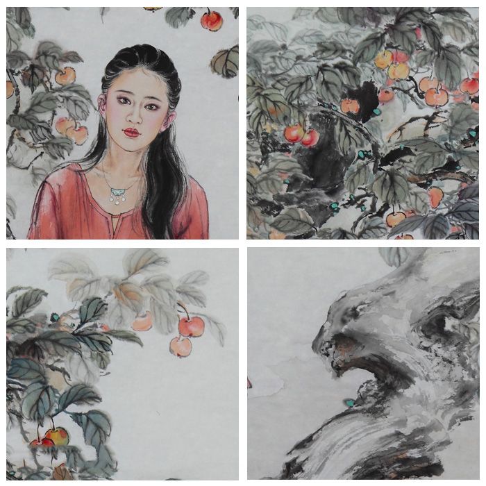 赵永夫《林檎树荫》68x136cm