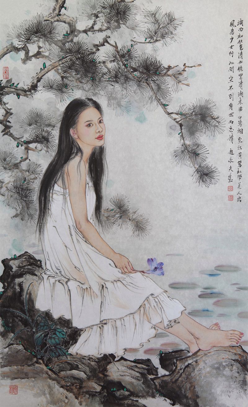 赵永夫《湖面初秋》60x96cm