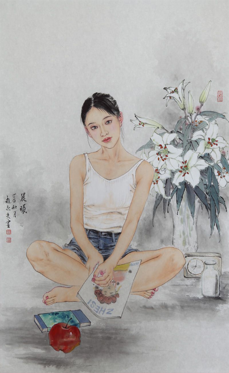 赵永夫《晨曦》60x96cm