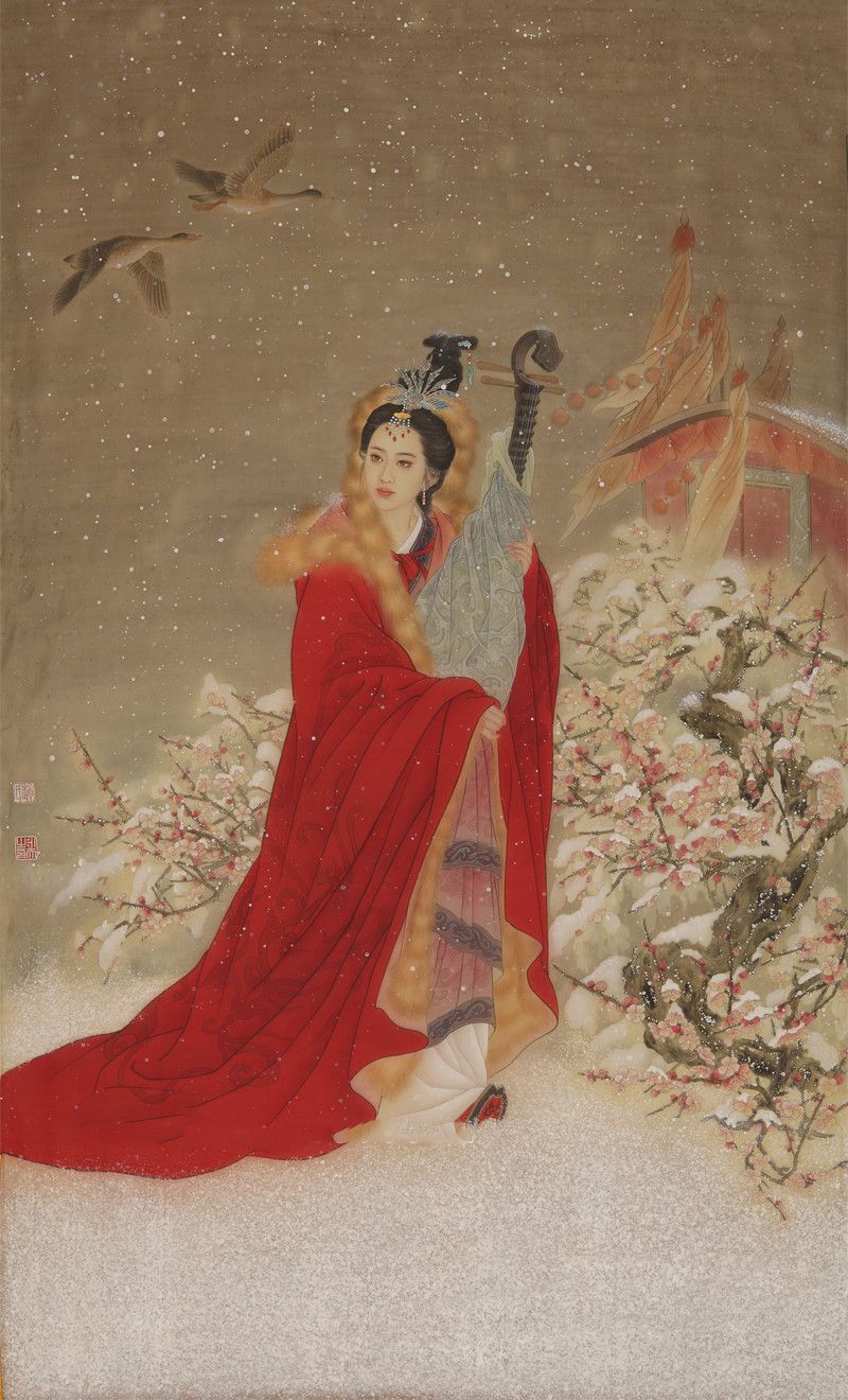 赵永夫《昭君出塞》98x160cm