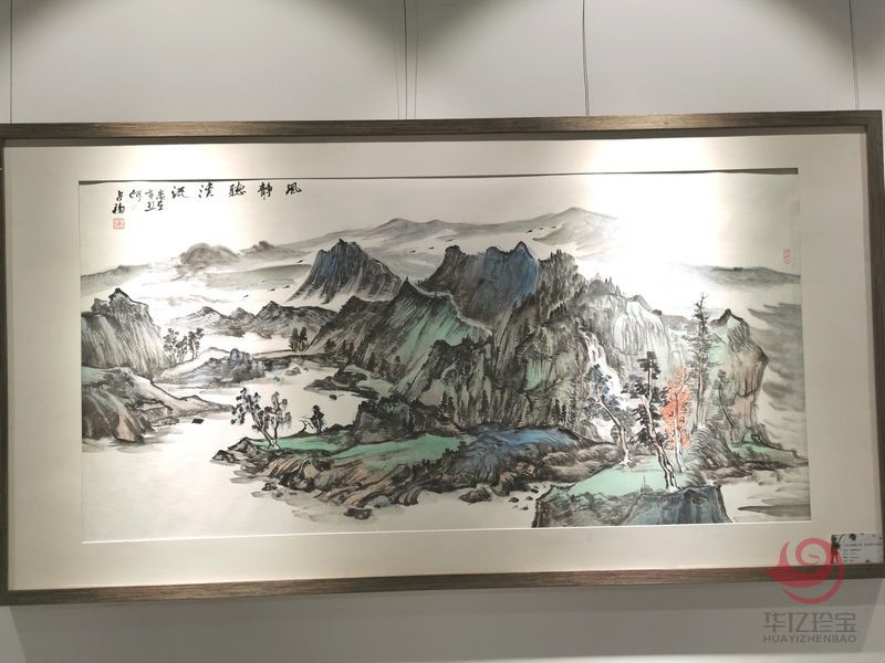 宁夏美协副主席  山水画家何占?！斗缇蔡鳌?平尺横幅