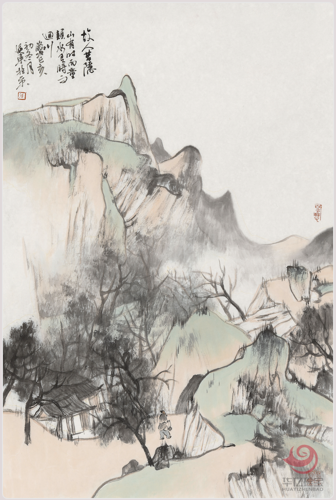 国画家张延东《故人昔隐 》