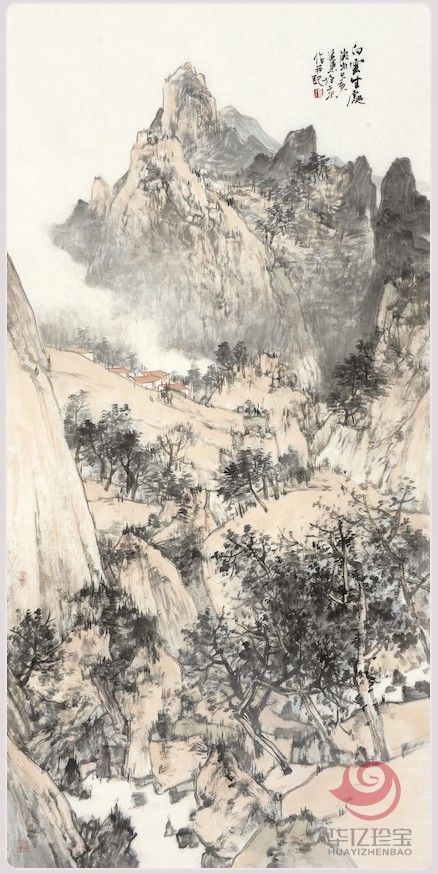 张延东《白云生处》大师手绘作品