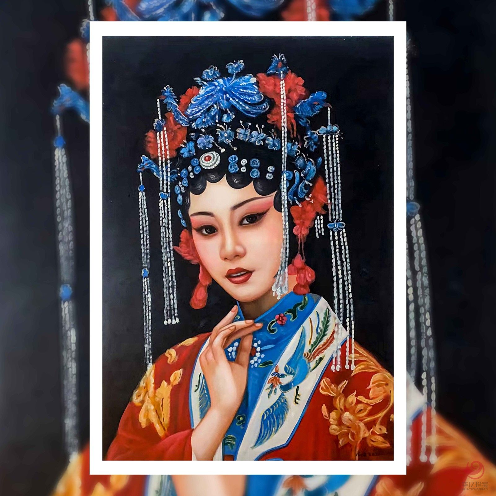 张向工油画戏剧人物作品  90*60cm  4.86平尺