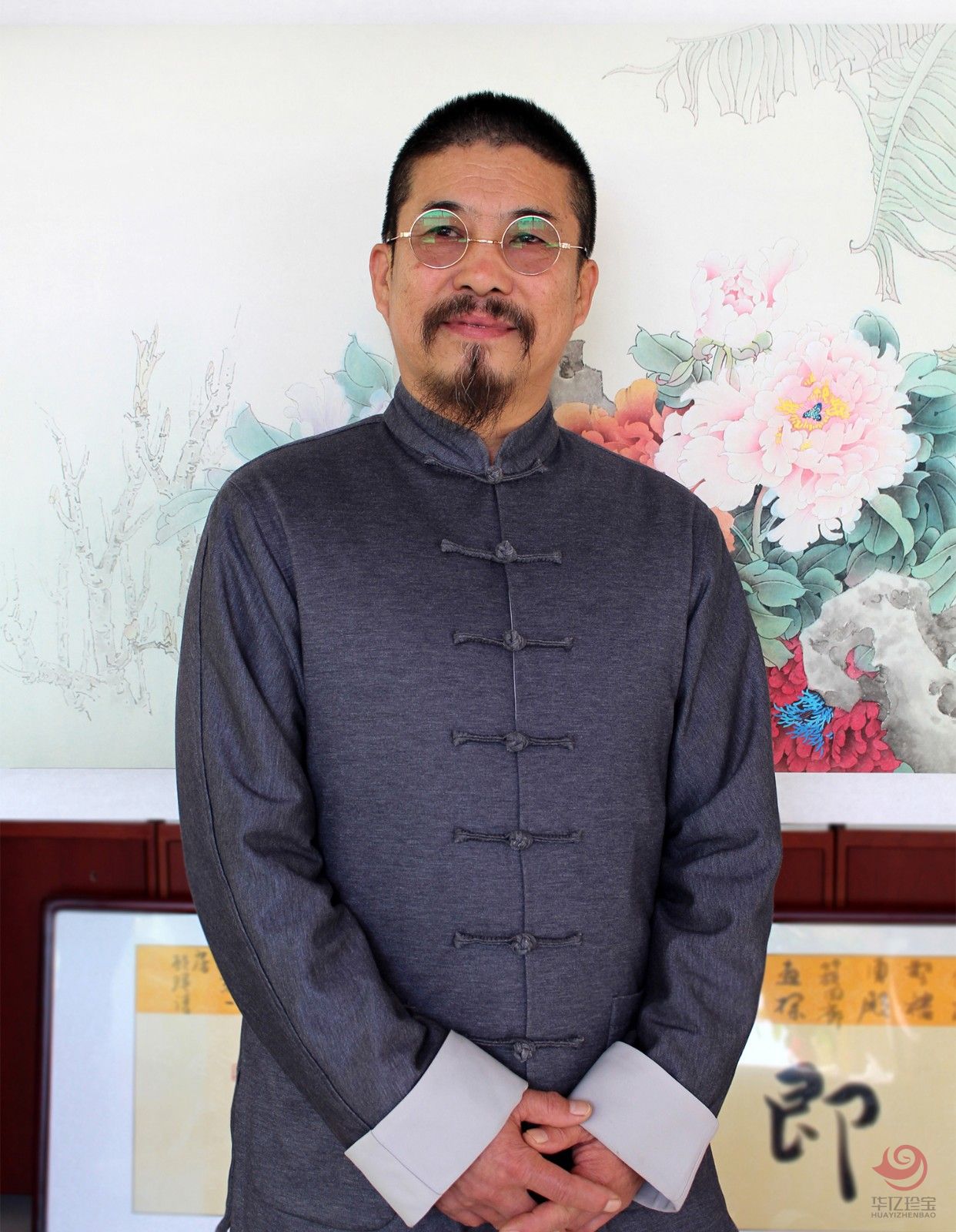 杨寅工笔花鸟作品《知足常乐》