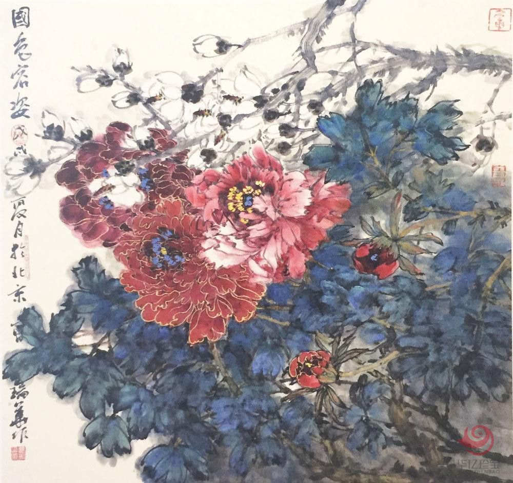 曹瑞华作品国色容姿