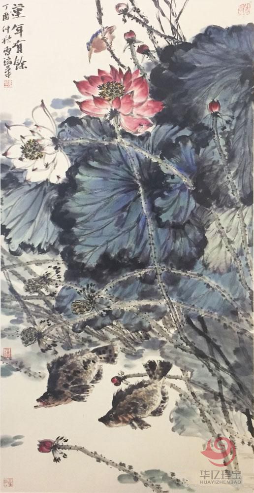 曹瑞华作品莲年作有余